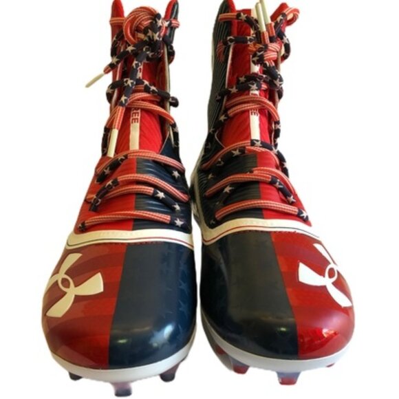 Under Armour UA  Highlight Limited Edition USA Football Cleats 10.5 - Picture 1 of 13